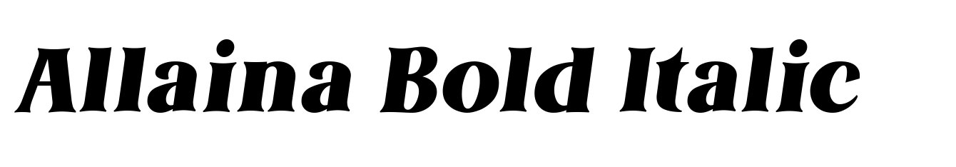Allaina Bold Italic